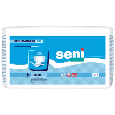 Подгузники для взрослых Сени Стандарт Эйр Смолл (Seni Standart Air Small) размер 1 30 шт — Фото 1