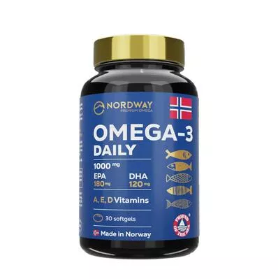 Нордвей Дейлі Омега-3 (Nordway Omega-3 Daily) капсули м'які 1000 мг №30 — Фото 1