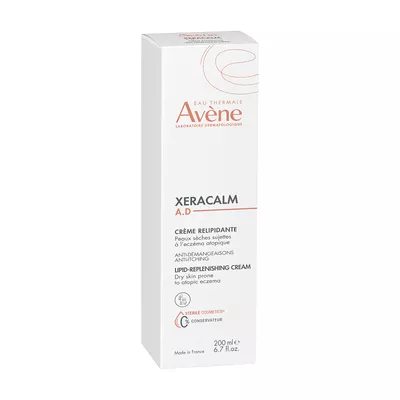 Авен (Avene) Ксеракальм AD крем ліпідовідновлюючий для сухої шкіри, схильної до атопічного дерматиту та свербежу 200 мл — Фото 1