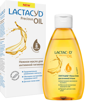 Ніжна олія для інтимної гігієни Лактацид (Lactacyd) у флаконі 200 мл — Фото 1