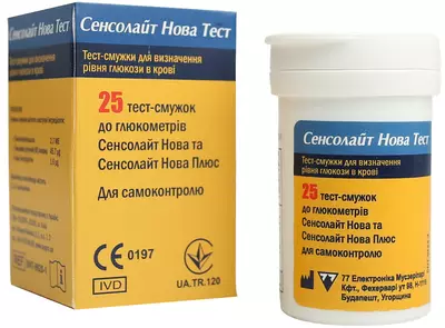 Тест-смужки SensoLite Nova Test 25 шт — Фото 5