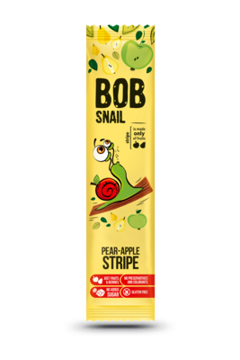 Цукерки натуральні Равлик Боб (Bob Snail) яблуко-груша 14 г — Фото 1