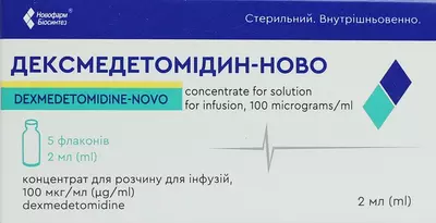 Дексмедетомидин-Нова концентрат для раствора для инфузий 100 мкг/мл ампулы 2 мл №5 — Фото 1