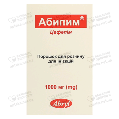 Абипим порошок для інфузій 1000 мг флакон №1 — Фото 1