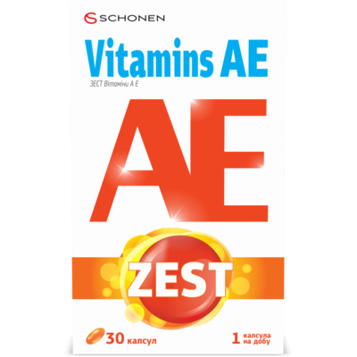 Зест (ZEST) Витамин A и E капсулы №30 — Фото 2