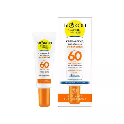 Крем-флюид для лица Биокон UV-Sensitive SPF60 25 мл — Фото 1
