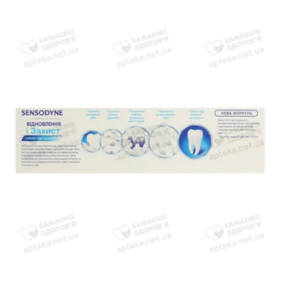 Зубная паста Сенсодин (Sensodyne) Восстановление и защита 75 мл — Фото 2