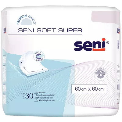 Пеленки Сени Софт Супер (Seni Soft Super) 60 см*60 см 30 шт — Фото 1