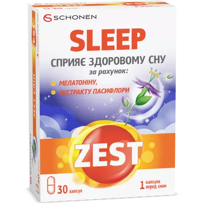 Зест (ZEST) Слип для здорового сна капсулы №30 — Фото 1
