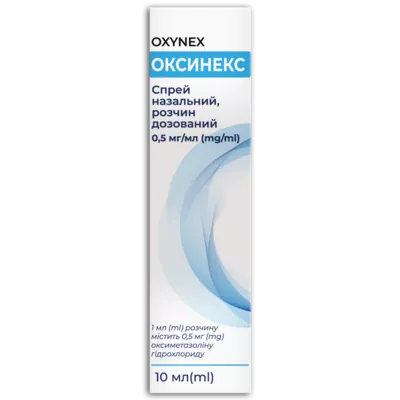 Оксинекс спрей назальний 0,5 мг/мл флакон 10 мл — Фото 1