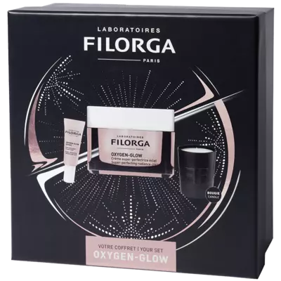 Филорга (Filorga) набор Оксиджен-Глоу (Оксиджен-Глоу крем 50 мл + Оксиджен-Глоу для контура глаз 4 мл + свеча) — Фото 1