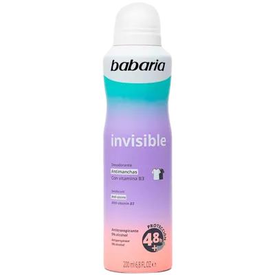 Бабарія (Babaria) Дезодорант-антиперспірант спрей Непомітний 200 мл — Фото 1