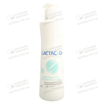 Засіб для інтимної гігієни Лактацид Фарма (Lactacyd Pharma) Антибактеріальний у флаконі з дозатором 250 мл — Фото 4