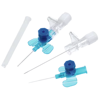 Катетер внутривенный (канюля) Вазофикс Браунюля (Vasofix Braunule) размер 22G (0,9 мм*25 мм, синий) 1 шт — Фото 1
