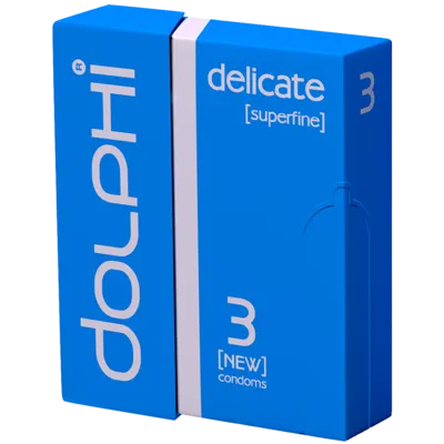 Презервативы Долфи (Dolphi Lux Delicate) особенно тонкие 3 шт — Фото 1