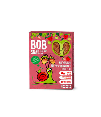 Конфеты натуральные Улитка Боб (Bob Snail) яблоко-клубника 120 г — Фото 1