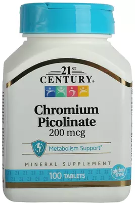 Хрома пиколинат таблетки 200 мкг банка №100 — Фото 1