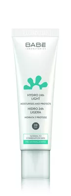 Бабе Лабораториос (Babe Laboratorios) крем легкий для лица "24 часа увлажнения и защита" SPF20 для нормальной и комбинированной кожи 50 мл — Фото 1