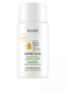 Бабе Лабораториос (Babe Laboratorios) солнцезащитный матирующий супер флюид для всех типов кожи SPF50 50 мл — Фото 1