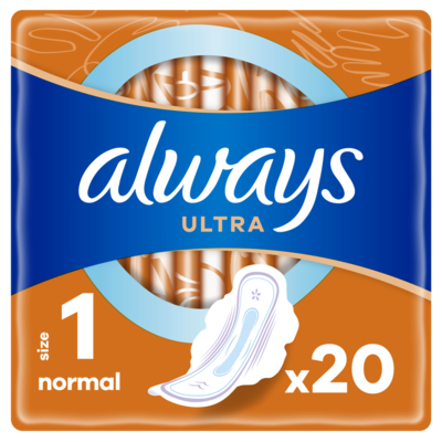 Прокладки Олвейс Ультра Нормал (Always Ultra Normal) ароматизированные 1 размер, 4 капли 20 шт — Фото 1