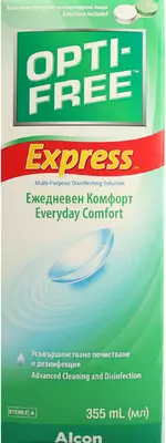 Розчин для лінз ОптіФрі Експрес (Opti Free Express) флакон 355 мл — Фото 1 Розчин для лінз ОптіФрі Експрес (Opti Free Express) флакон 355 мл — Фото 1