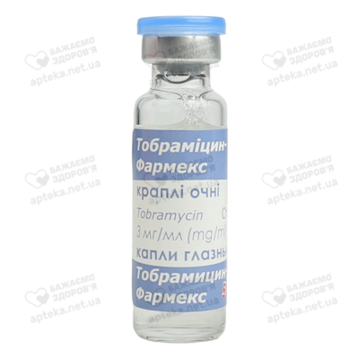 Тобраміцин-Фармекс краплі очні 3 мг/мл флакон 5 мл — Фото 5