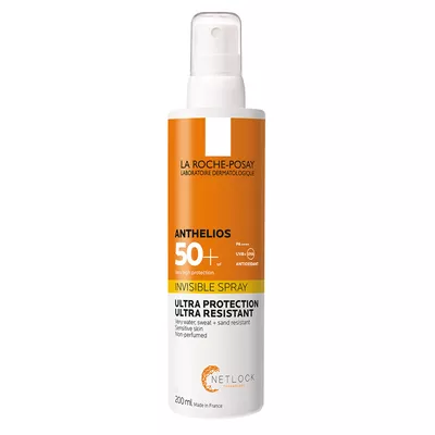 Ля Рош (La Roche-Posay) Антгеліос спрей сонцезахисний для обличчя та тіла SPF50+ 200 мл — Фото 1