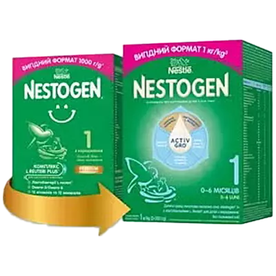 Смесь молочная Нестле Нестожен 1 (Nestle Nestogen) с рождения 1000 г — Фото 1