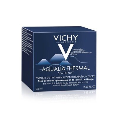 Виши (Vichy) Аквалия Термаль крем-гель ночной СПА глубокое увлажнение 75 мл — Фото 3