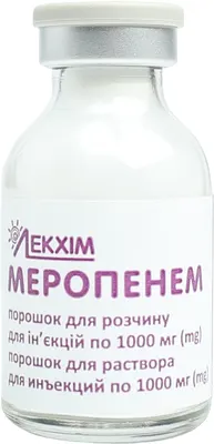 Меропенем порошок для ін'єкцій 1000 мг флакон №1 — Фото 4