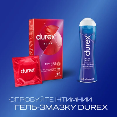 Презервативи Дюрекс (Durex Elite) особливо тонкі 12 шт — Фото 5