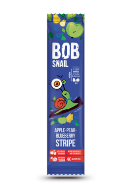 Цукерки натуральні Равлик Боб (Bob Snail) яблуко-груша-чорниця 14 г — Фото 1