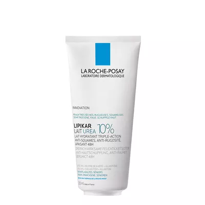 Ля Рош (La Roche-Posay) Ліпікар Урея 10% зволожувальне молочко з сечовиною проти сухості, лущення й загрубіння шкіри тіла дітей, дорослих та людей літнього віку 200 мл — Фото 1