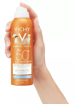 Виши (Vichy) Капиталь Солей спрей солнцезащитный детский с технологией "Анти-песок" SPF50+ 200 мл — Фото 2