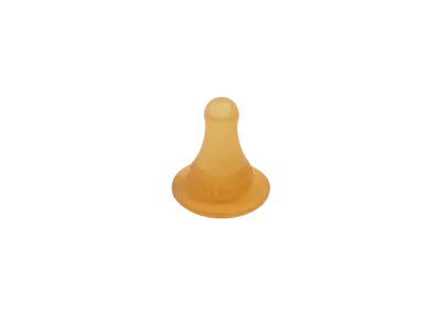 Соска Ліндо (Lindo) PК 041 розмір L латексна кругла з масажером для ясен швидкий потік з 6 місяців 1 шт — Фото 1