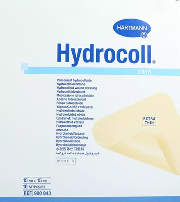 Пов'язка гідроколоїдна Гідроколл (Hydrocoll Thin) розмір 15 см*15 см 10 шт — Фото 1