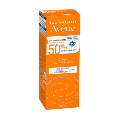 Авен (Avene) Солнцезащитный крем антиоксидантный комплекс для сухой чувствительной кожи SPF50+ 50 мл — Фото 1