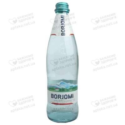 Вода мінеральна Боржомі скляна пляшка 0,5 л — Фото 1
