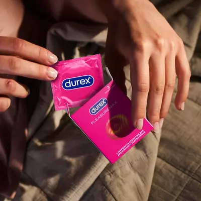 Презервативы Дюрекс (Durex Pleasuremax) латексные с силиконовой смазкой с точками и ребрами 3 шт — Фото 7