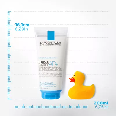Ля Рош (La Roche-Posay) Липикар Синдет АР+ очищающий липидовосстанавливающий крем-гель для сухой склонной к атопии кожи лица и тела 200 мл — Фото 5