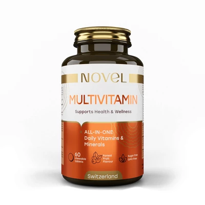 Новел (Novel) Мультивитамин таблетки жевательные со вкусом лесных ягод №60 — Фото 1