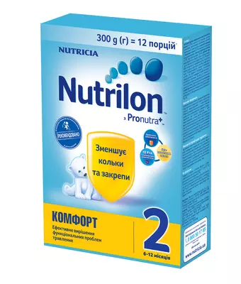 Смесь молочная Нутрилон 2 (Nutrilon) Комфорт с 6 месяцев 300 г — Фото 1