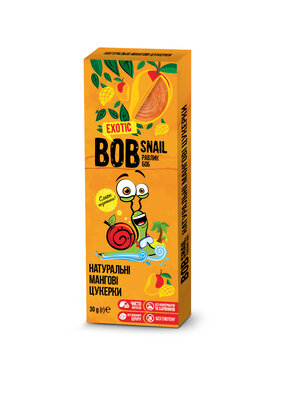 Конфеты натуральные Улитка Боб (Bob Snail) манго 30 г — Фото 1
