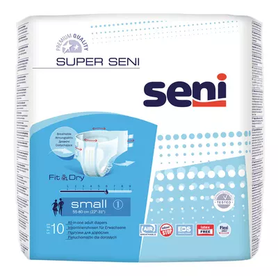 Подгузники для взрослых Супер Сени Смолл (Super Seni Small) размер 1 10 шт — Фото 1