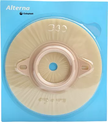 Пластина Алтерна Колопласт Лонг Веар (Coloplast) 13171 до двокомпонентного калоприймача, діаметр фланцю 40 мм, розмір для вирізання 10-35 мм 5 шт — Фото 2