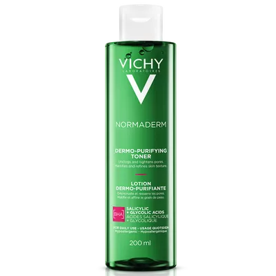 Віши (Vichy) Нормадерм тонік очищуючий для обличчя звужуючий пори 200 мл — Фото 1