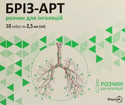 Бріз-арт розчин для інгаляцій небули 2,5 мл №10 — Фото 1