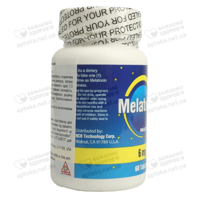 Мелатонін 6 мг таблетки №60 — Фото 4