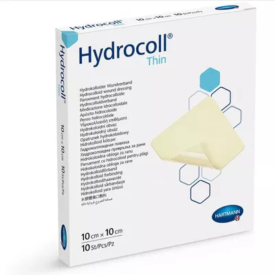 Пов'язка гідроколоїдна Гідроколл (Hydrocoll Thin) розмір 10 см*10 см 1 шт — Фото 1
