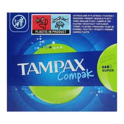 Тампони Тампакс Компак Супер (Tampax Compak Super) з аплікатором 16 шт — Фото 5